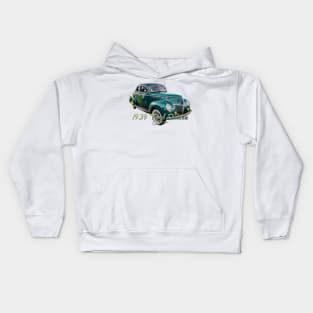 1939 Ford DeLuxe Coupe Kids Hoodie